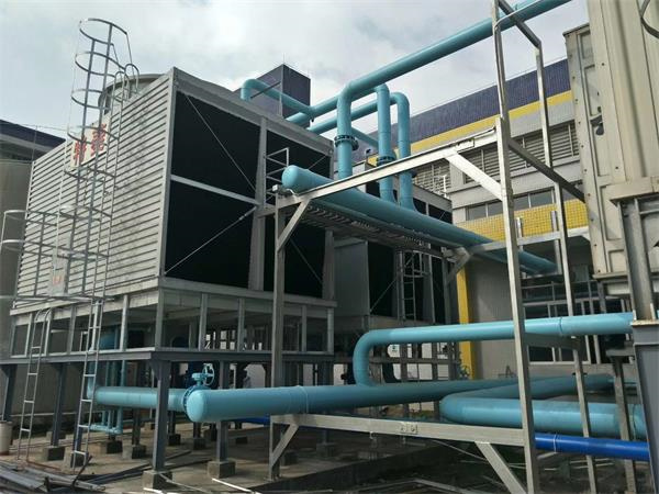 冷卻塔廠家手把手教你換風機(方型橫流冷卻塔廠家)